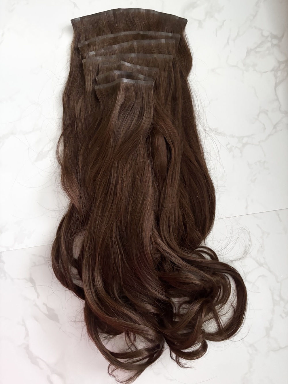 Bellami Silk Seam Clip-In Extensions 24” Chocolate Brown #4